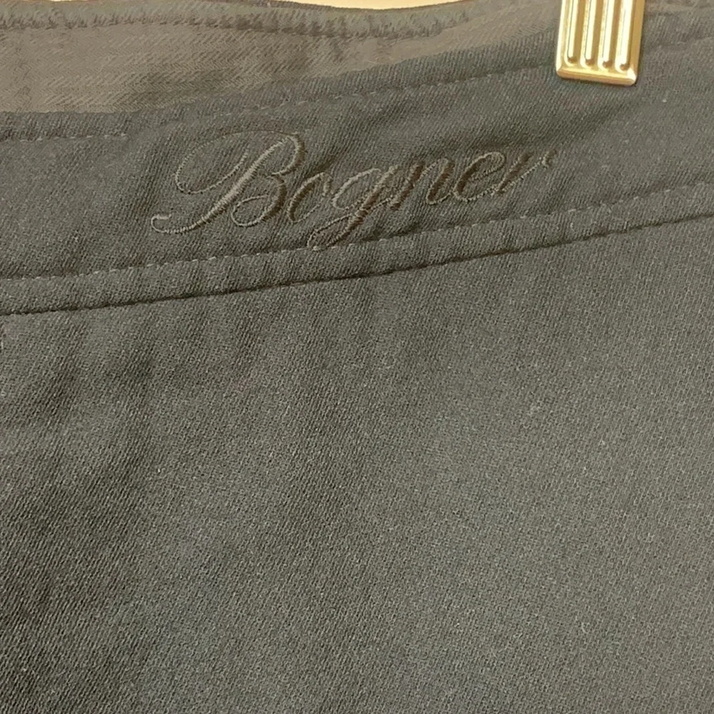 Bogner | Matte Black Vintage Ski Snow Snowboard Insulated Nylon Wool Blend Pants